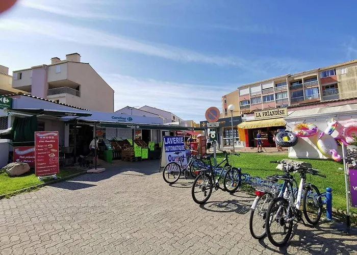 Daire 2p Avec Cabine, Grande Terrasse, Parking, 400m - Fr-1-307-129 *