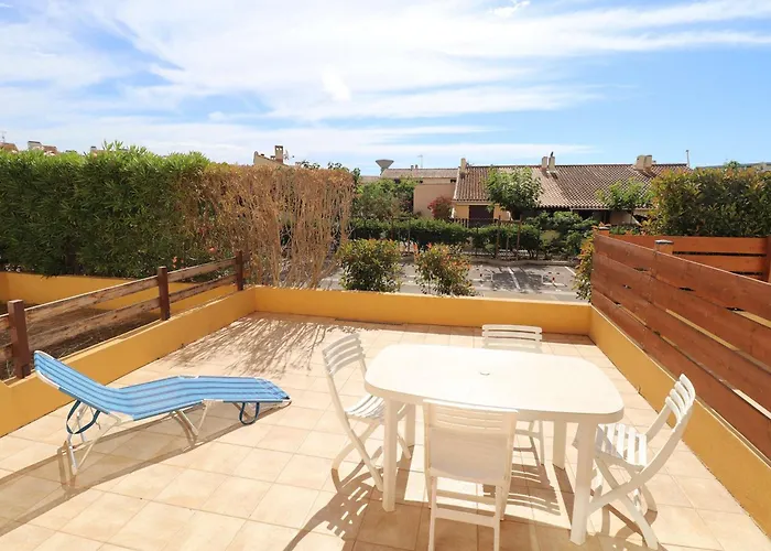 Daire 2p Avec Cabine, Grande Terrasse, Parking, 400m - Fr-1-307-129 *